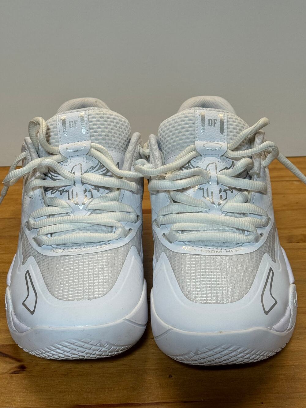 PUMA LaMelo Ball MB.03 Lo White Gray Basketball Shoes Men’s Size 7